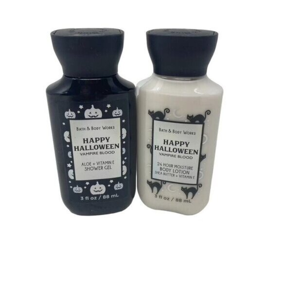 Bath & Body Works Halloween Vampire Blood Set Travel Size Shower Gel and Lotion - Picture 1 of 6